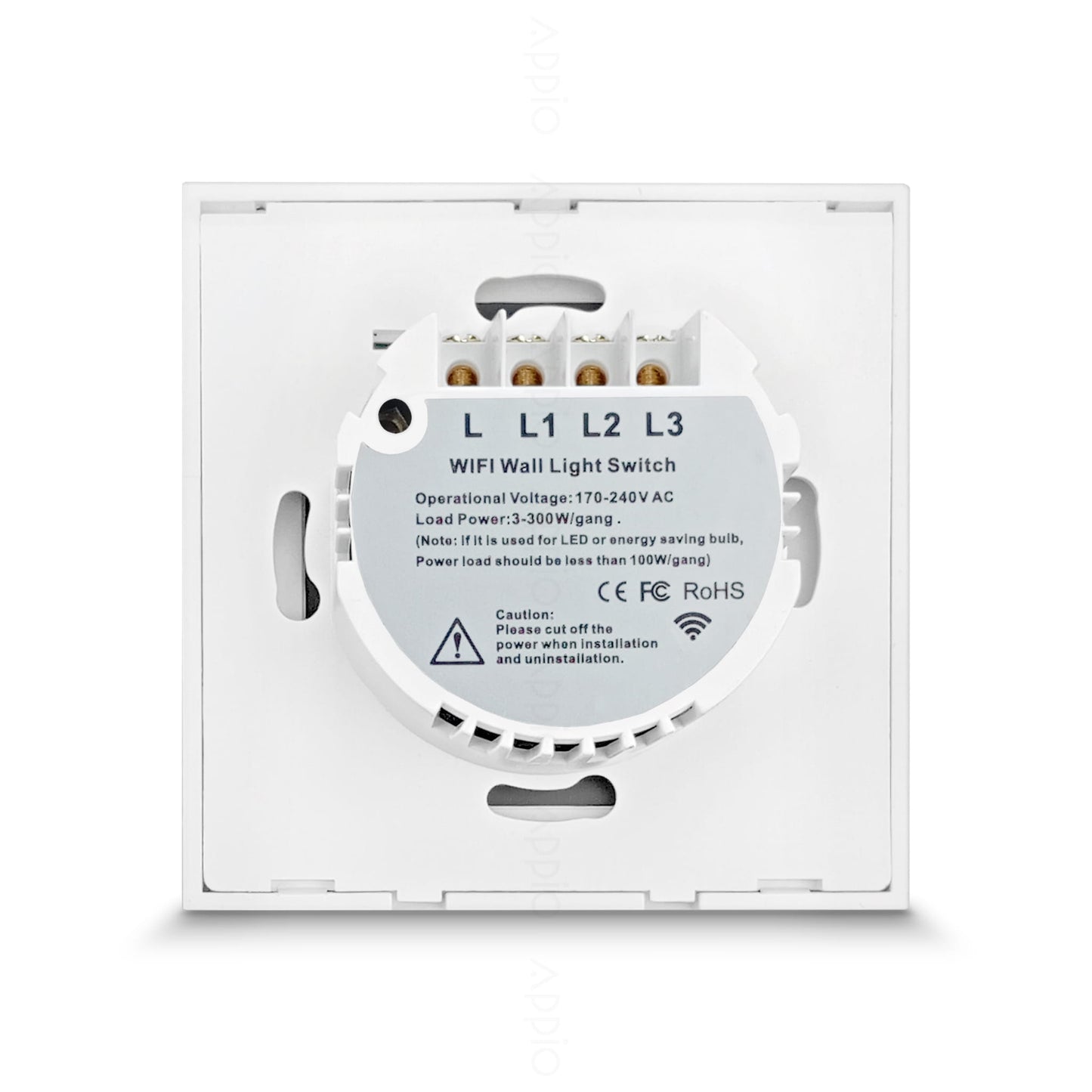 Inteligentny Dotykowy Włącznik Ścienny Potrójny WiFi (biały)
