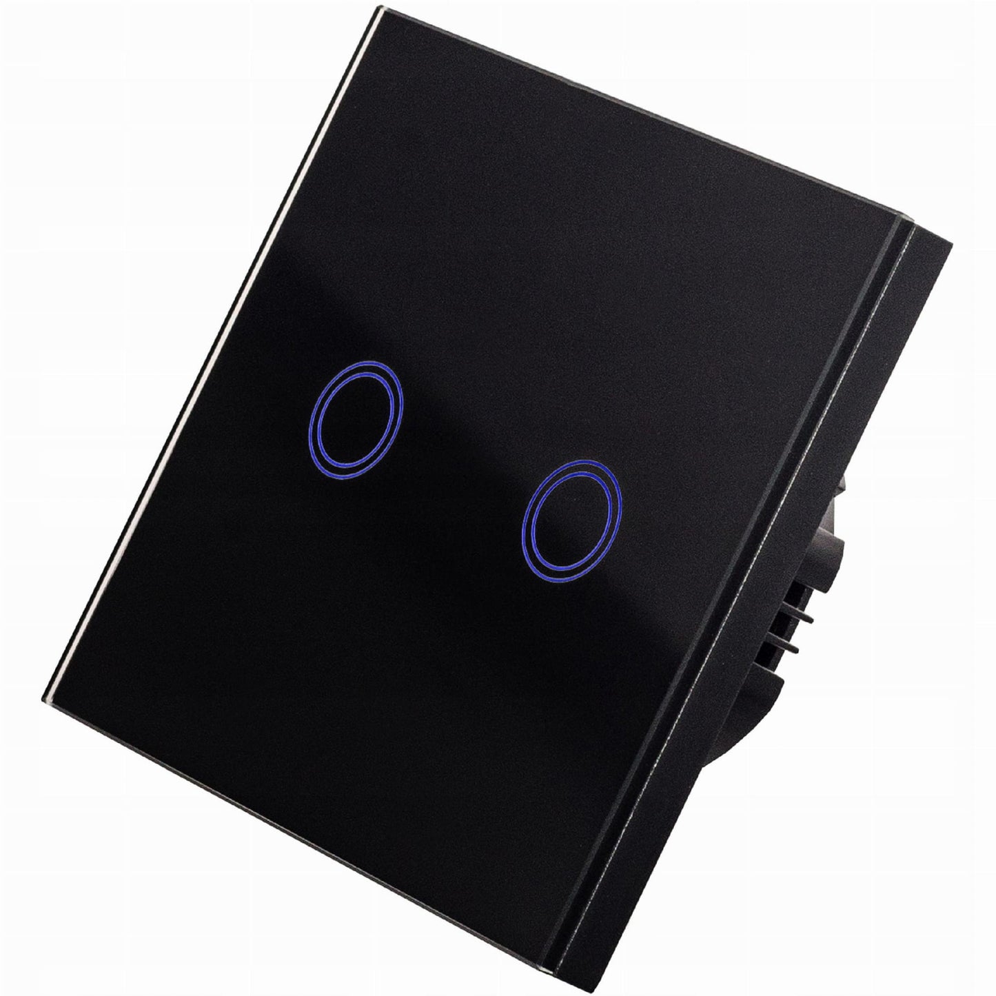 Inteligentny Dotykowy Włącznik Ścienny Podwójny WiFi (czarny)