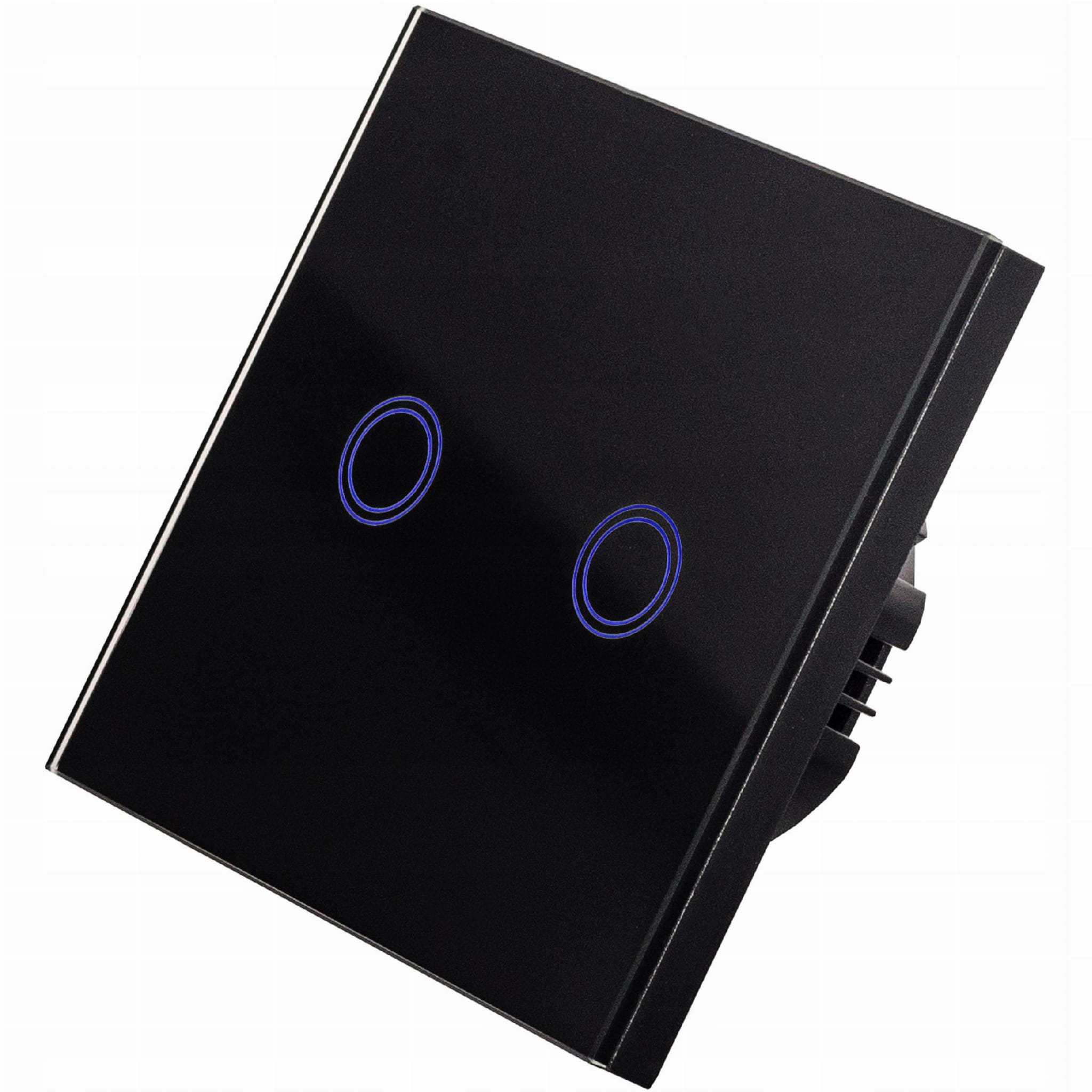 Inteligentny Dotykowy Włącznik Ścienny Podwójny WiFi (czarny)