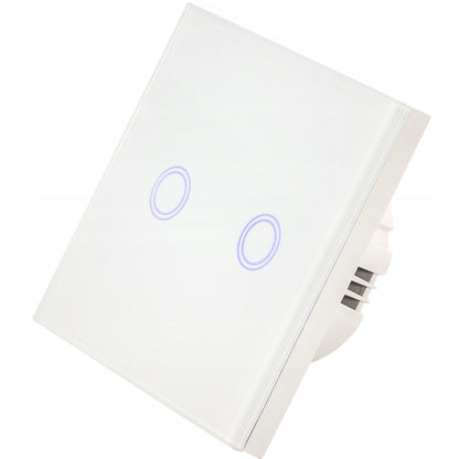 Inteligentny Dotykowy Włącznik Ścienny Podwójny WiFi (biały)