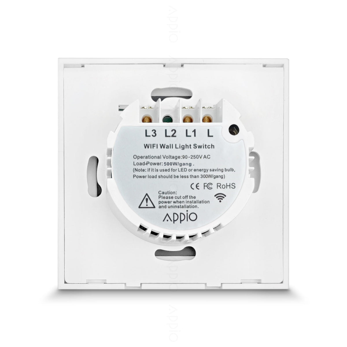 Inteligentny Dotykowy Włącznik Ścienny Podwójny WiFi (biały)
