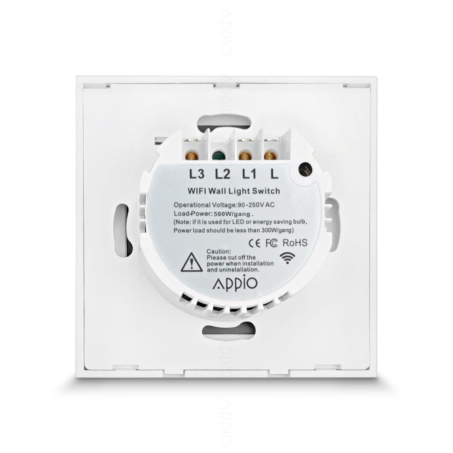 Inteligentny Dotykowy Włącznik Ścienny Podwójny WiFi (biały)