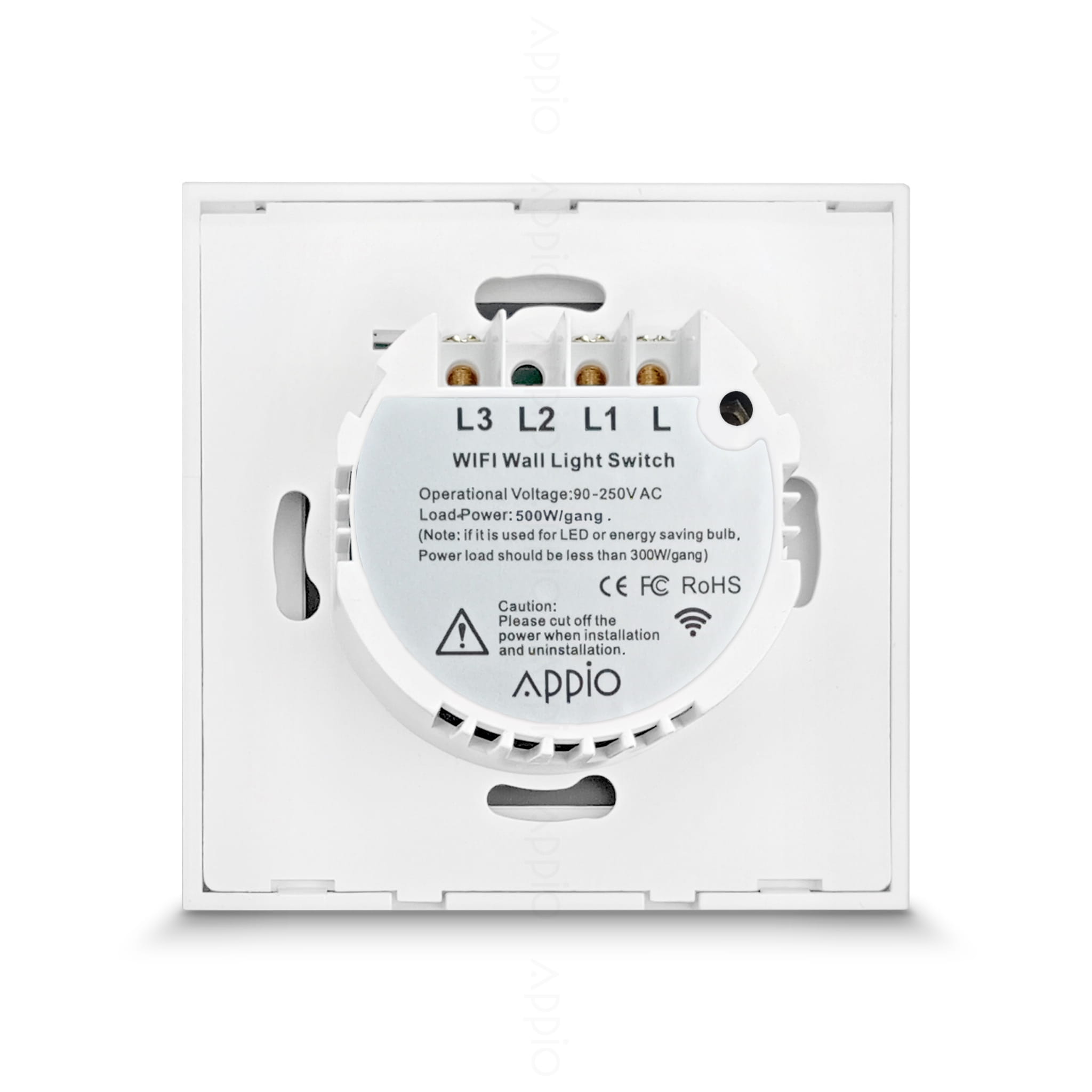 Inteligentny Dotykowy Włącznik Ścienny Podwójny WiFi (biały)