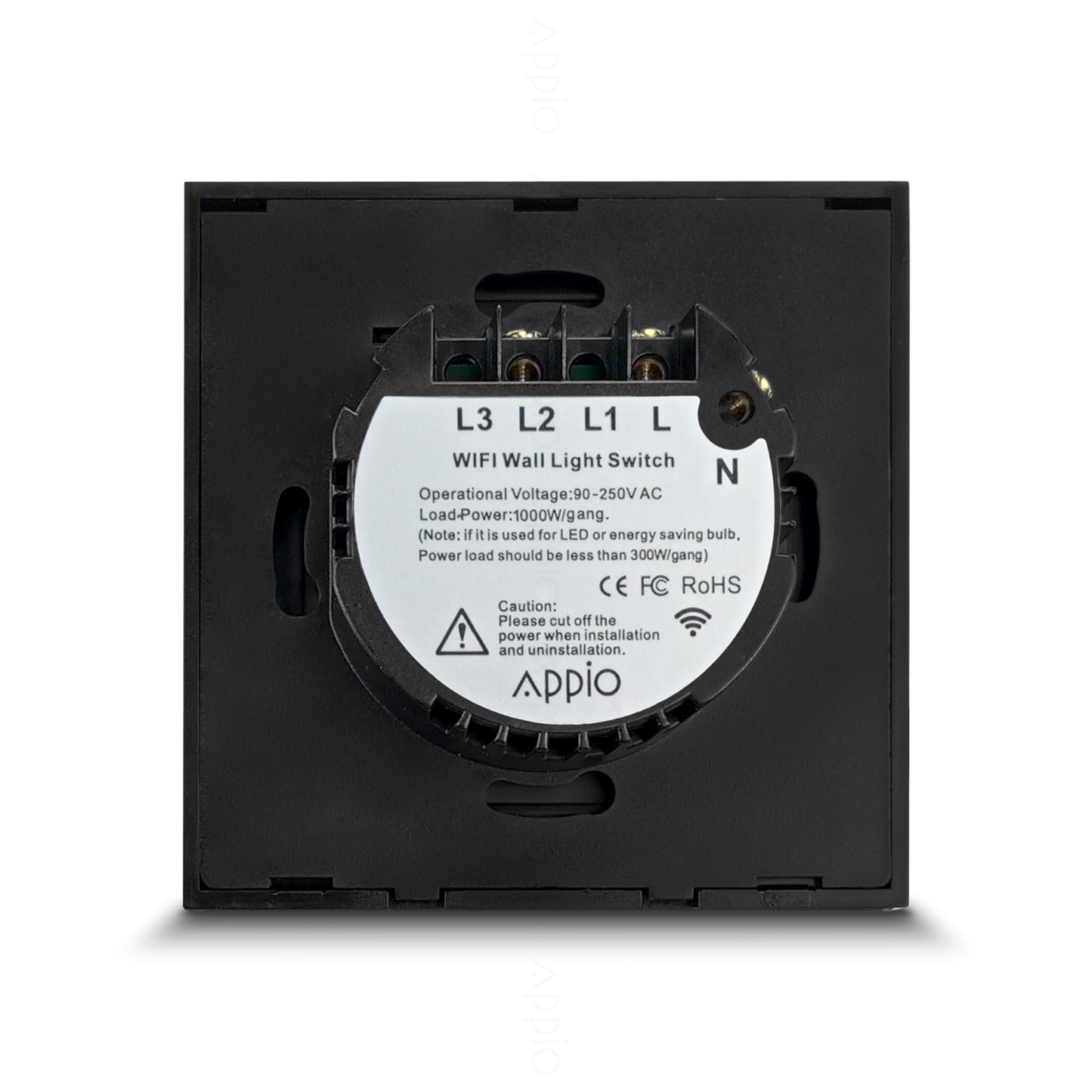 Inteligentny Dotykowy Włącznik Ścienny WiFi (czarny)