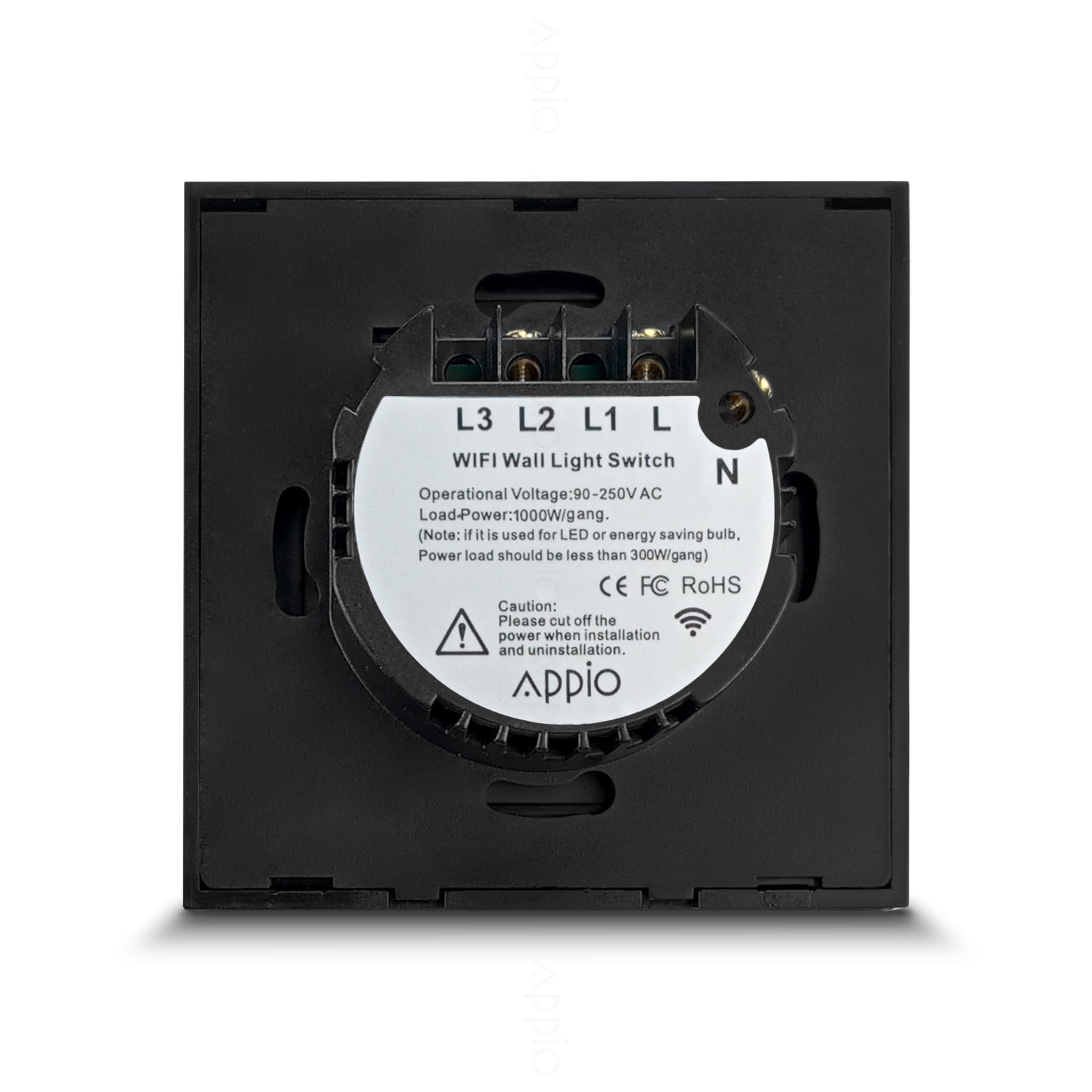 Inteligentny Dotykowy Włącznik Ścienny WiFi (czarny)