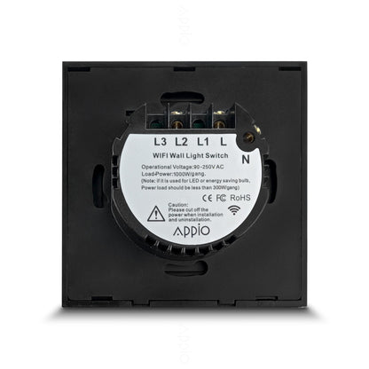 Inteligentny Dotykowy Włącznik Ścienny WiFi (czarny)