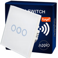 Inteligentny Dotykowy Włącznik Ścienny Potrójny WiFi (biały)
