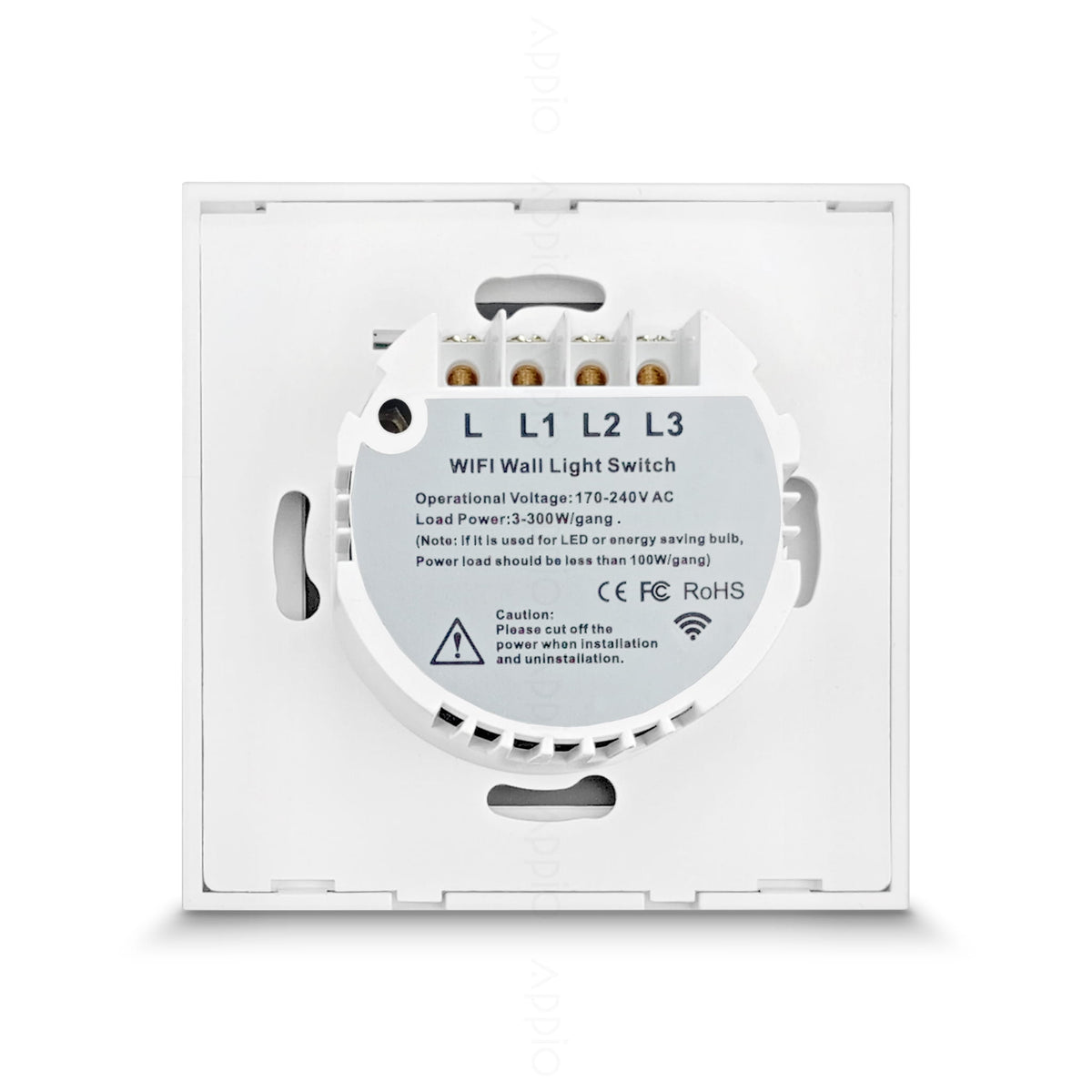 Inteligentny Dotykowy Włącznik Ścienny Potrójny WiFi (biały)