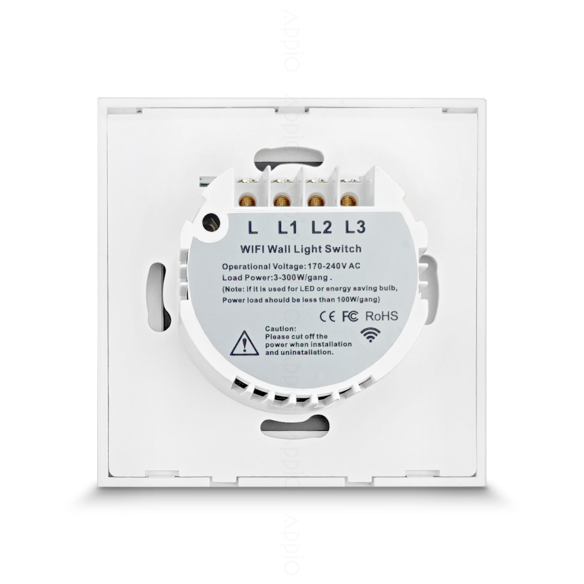 Inteligentny Dotykowy Włącznik Ścienny Potrójny WiFi (biały)