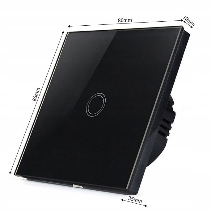 Inteligentny Dotykowy Włącznik Ścienny WiFi (czarny)